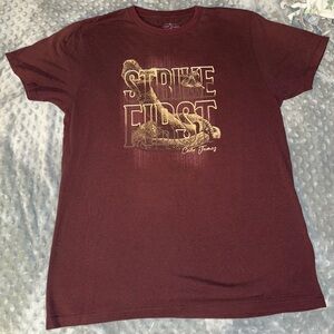 Men's Burgundy Graphic Tee